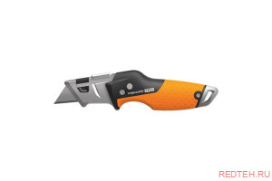 Строительный складной нож со сменным лезвием Fiskars CarbonMax 1027224