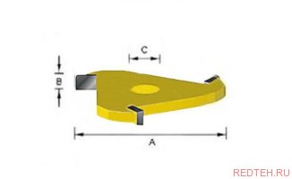 Фреза пазовая дисковая (47,6х2 мм; хвостовик 8 мм; 3 лезвия) Makita D-12033