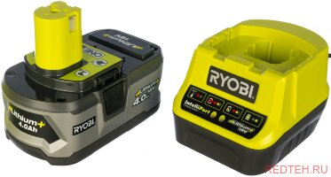 Аккумулятор Ryobi ONE+ RC18120-140 (18 В; 4.0 A*ч; Li-Ion) + зарядное устройство RC18120