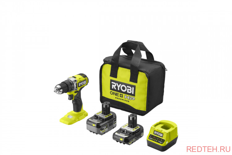 Дрель-шуруповерт ударная бесщеточная Ryobi ONE+ RPD18C-242S 5133004983