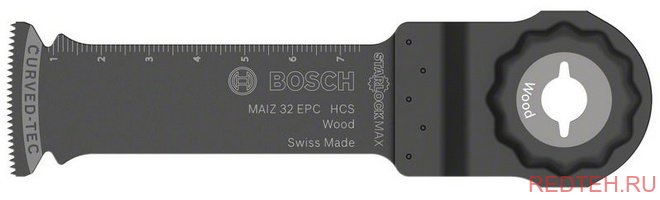 Погружное пильное полотно HCS по дереву 32x80 мм MAIZ 32 EPC Starlock Max Bosch 2.608.662.568