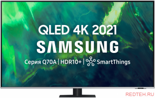 75" (189 см) Телевизор LED Samsung QE75Q70AAUXRU серый