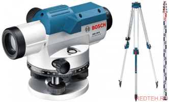 Оптический нивелир Bosch GOL 20D + штатив BT160 + рейка GR500 0.601.068.402