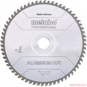 Диск пильный Aluminium Cut Professional (254x30 мм; 72Z; FZ/TZ 5neg) Metabo 628447000