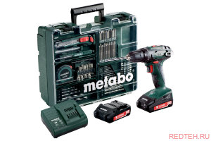 Аккумуляторный винтоверт Metabo BS 18 с набором оснастки 602207880