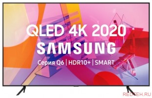 75" (190 см) Телевизор LED Samsung QE75Q60TAUXRU черный